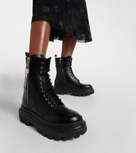 Dolce&Gabbana Leather combat boots