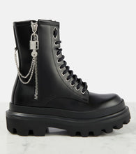 Dolce&Gabbana Leather combat boots