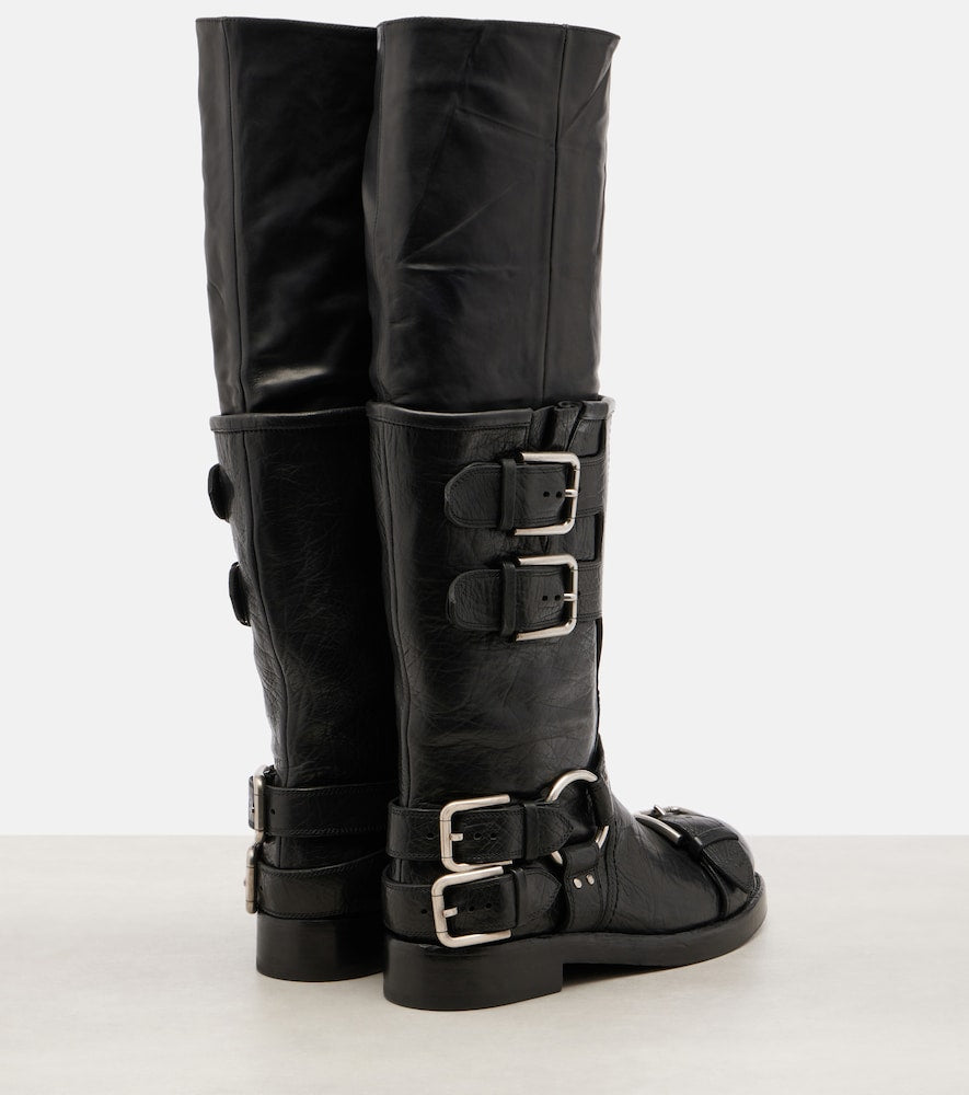 Dolce&Gabbana Leather knee-high boots