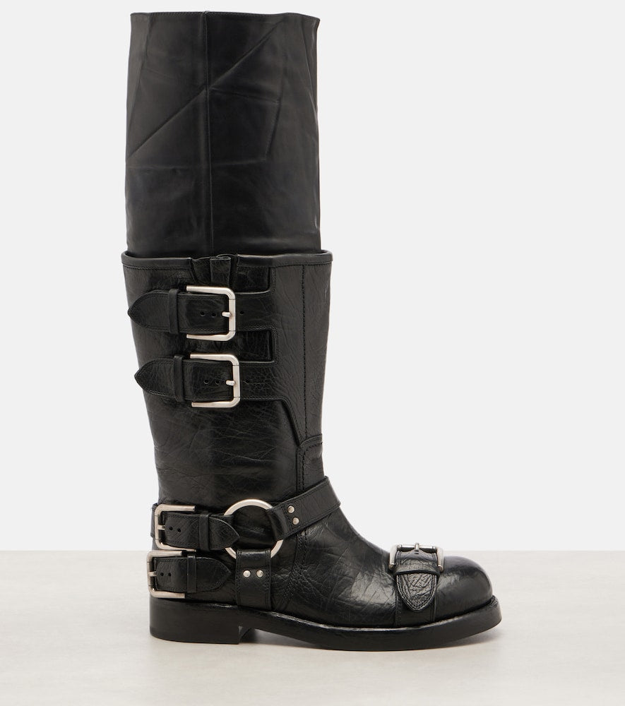 Dolce&Gabbana Leather knee-high boots