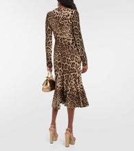 Dolce&Gabbana Leopard-print jersey midi dress