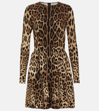 Dolce&Gabbana Leopard-print jersey minidress