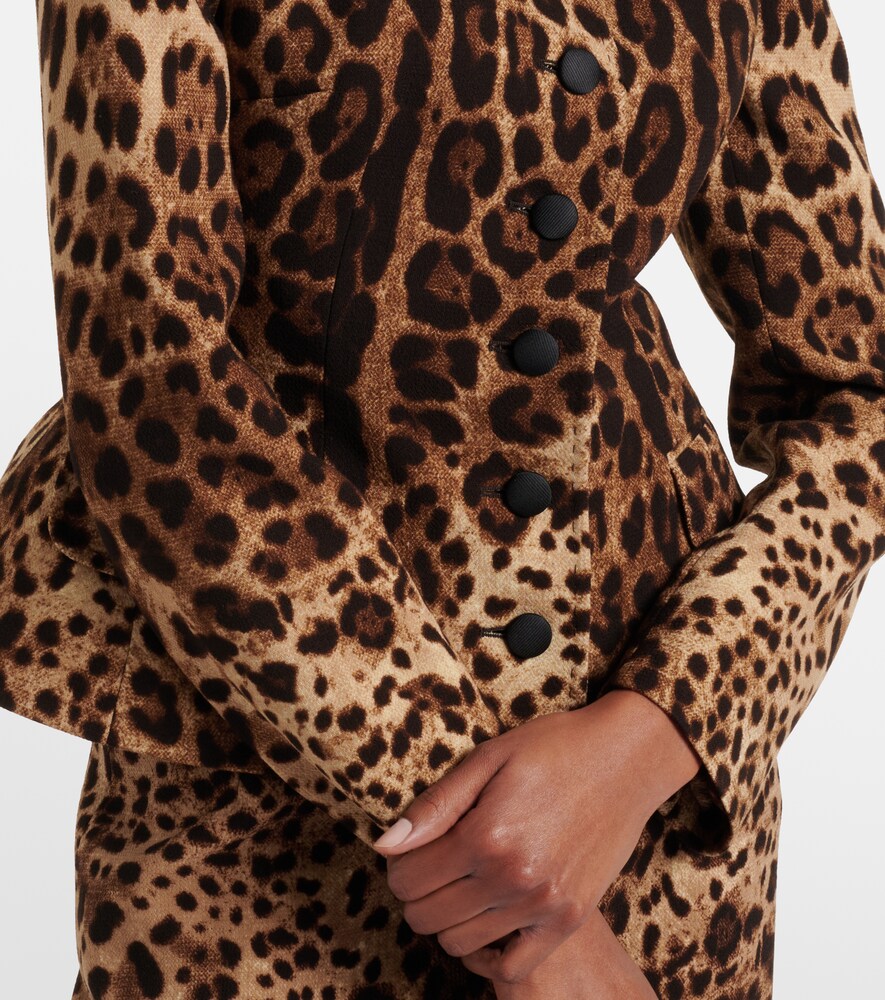 Dolce&Gabbana Leopard-print wool  jacket