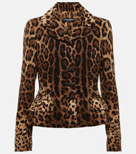 Dolce&Gabbana Leopard-print wool  jacket - Dolce&Gabbana 豹纹羊毛外套