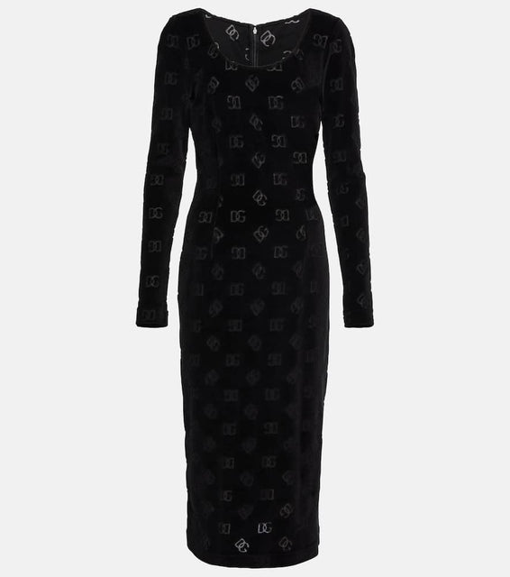 Dolce&Gabbana Logo cotton midi dress