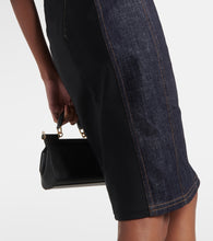Dolce&Gabbana Logo embroidered denim midi dress