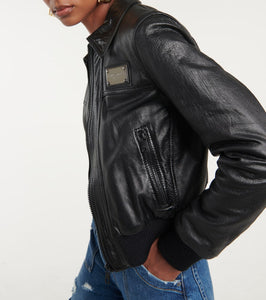 Dolce&Gabbana Logo leather jacket