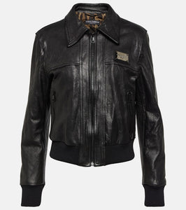 Dolce&Gabbana Logo leather jacket