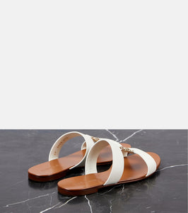 Dolce&Gabbana Logo leather sandals