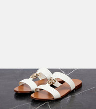 Dolce&Gabbana Logo leather sandals