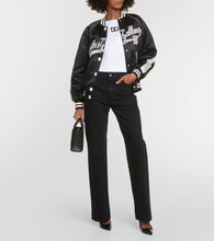 Dolce&Gabbana Logo satin varsity jacket