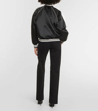 Dolce&Gabbana Logo satin varsity jacket