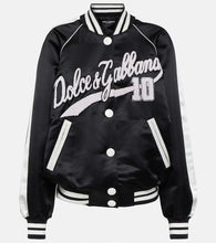 Dolce&Gabbana Logo satin varsity jacket