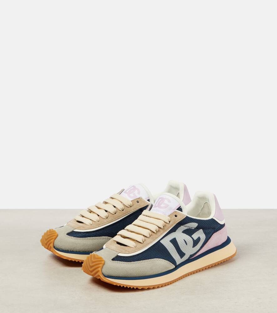Dolce&Gabbana Logo suede sneakers