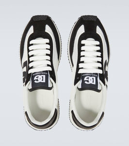 Dolce&Gabbana Logo suede-trimmed sneakers