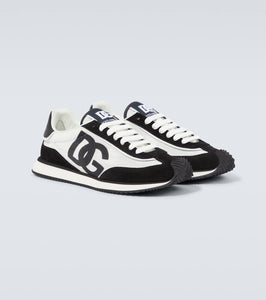 Dolce&Gabbana Logo suede-trimmed sneakers