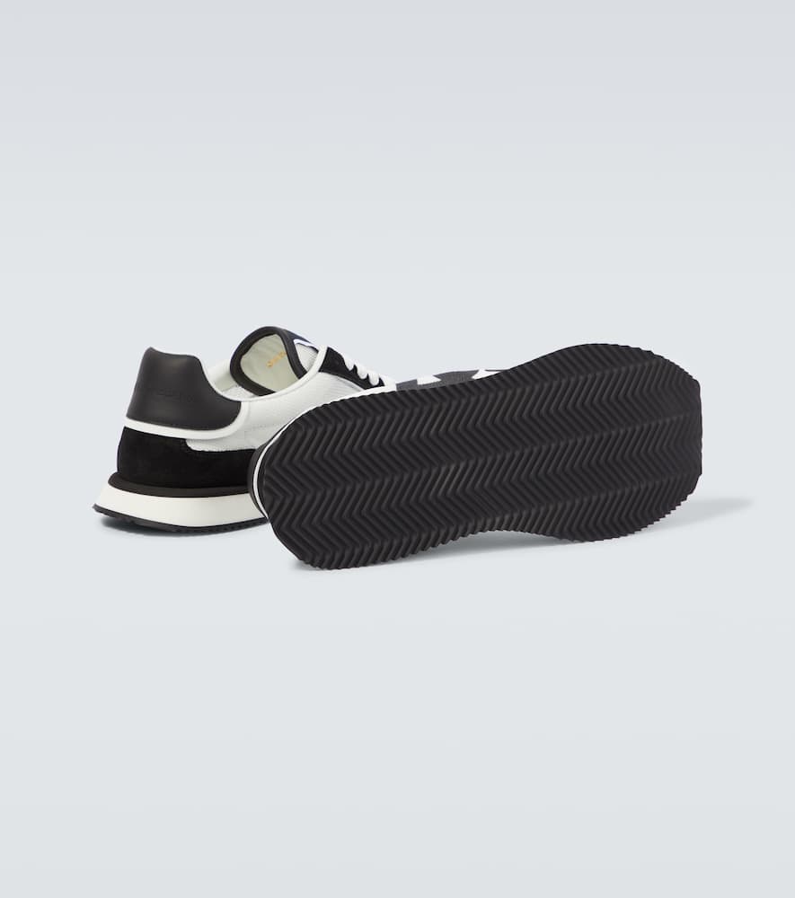 Dolce&Gabbana Logo suede-trimmed sneakers