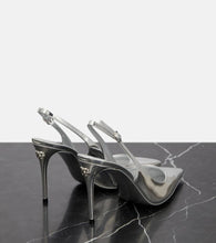 Dolce&Gabbana Lollo mirrored leather slingback pumps
