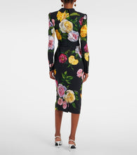 Dolce&Gabbana Longuette floral cady shirt dress