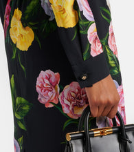 Dolce&Gabbana Longuette floral cady shirt dress