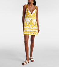 Dolce&Gabbana Majolica cotton-blend brocade minidress