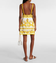 Dolce&Gabbana Majolica cotton-blend brocade minidress