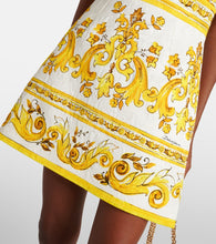 Dolce&Gabbana Majolica cotton-blend brocade minidress