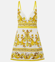 Dolce&Gabbana Majolica cotton-blend brocade minidress. Dolce&Gabbana Majolica 棉混纺锦缎迷你连衣裙