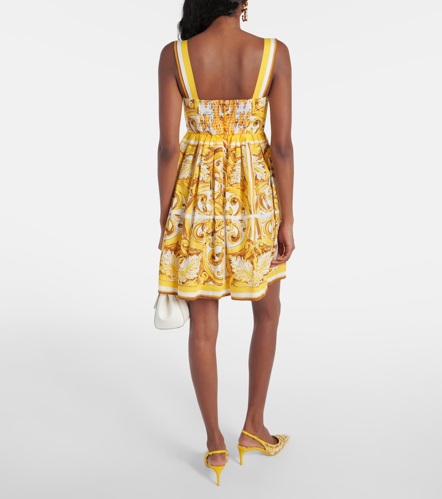 Dolce&Gabbana Majolica cotton poplin minidress