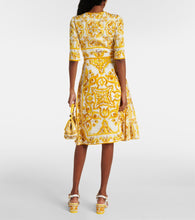 Dolce&Gabbana Majolica silk-blend charmeuse midi dress