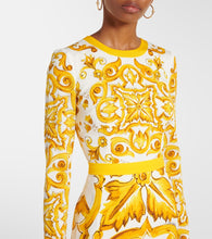 Dolce&Gabbana Majolica silk-blend charmeuse midi dress