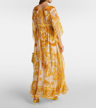 Dolce&Gabbana Majolica silk chiffon maxi dress