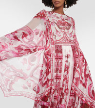 Dolce&Gabbana Majolica silk chiffon maxi dress