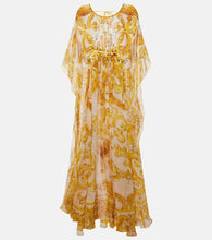 Dolce&Gabbana Majolica silk chiffon maxi dress. Dolce&Gabbana Majolica 真丝雪纺超长连衣裙