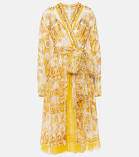 Dolce&Gabbana Majolica silk chiffon midi dress. Dolce&Gabbana Majolica 真丝雪纺中长连衣裙