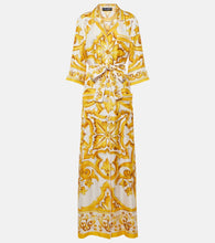 Dolce&Gabbana Majolica silk twill maxi dress. Dolce&Gabbana Majolica 真丝斜纹长裙