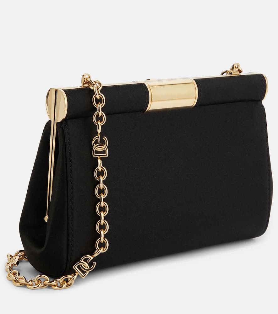 Dolce&Gabbana Marlene Small satin shoulder bag