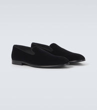 Dolce&Gabbana Milano leather-trimmed velvet loafers