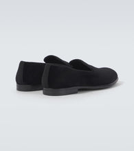 Dolce&Gabbana Milano leather-trimmed velvet loafers