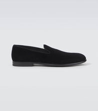 Dolce&Gabbana Milano leather-trimmed velvet loafers