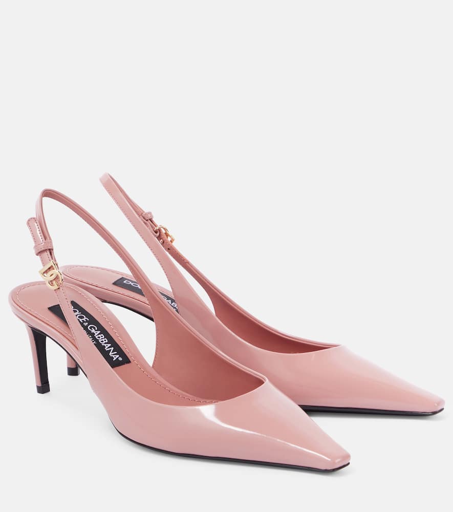 Dolce&Gabbana Mun DG leather slingback pumps