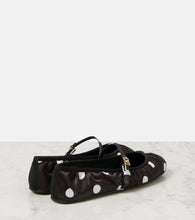 Dolce&Gabbana Odette polka-dot satin ballet flats