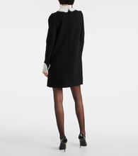 Dolce&Gabbana Organza-trimmed crêpe minidress