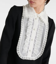 Dolce&Gabbana Organza-trimmed crêpe minidress