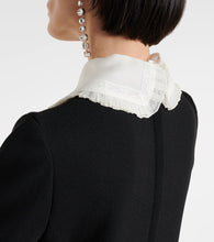 Dolce&Gabbana Organza-trimmed crêpe minidress