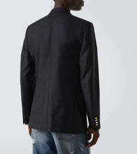 Dolce&Gabbana Patch-appliqu√É¬© wool and silk blazer