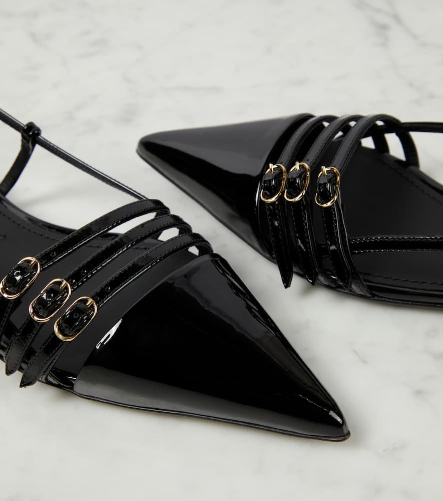 Dolce&Gabbana Patent leather slingback ballet flats