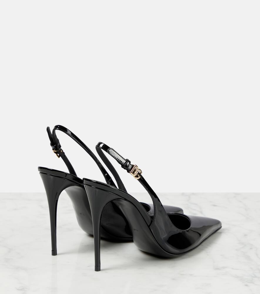 Dolce&Gabbana Patent leather slingback pumps