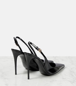 Dolce&Gabbana Patent leather slingback pumps