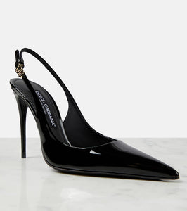 Dolce&Gabbana Patent leather slingback pumps